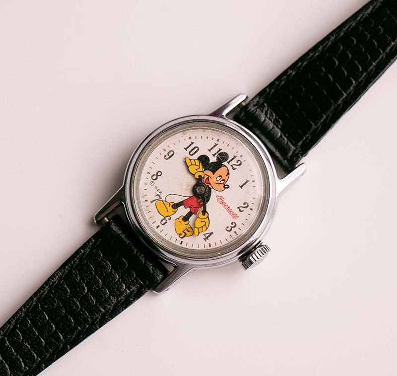 60s Rare Ingersoll Mickey Mouse Mechanical Watch for Adults – Vintage Radar