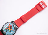 1989 Swatch Parada de taxi gb410 reloj | Fecha vintage de los 80 Swatch Caballero