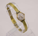 Schweizer machte DeSotos 17 Juwelen Incabloc Gold Uhr Für Frauen 1970er Jahre