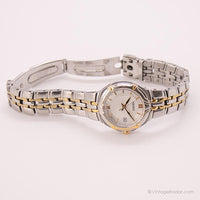Jahrgang Seiko 7n82-0at0 R1 Armbanduhr für sie | Zweifarbig elegant Uhr