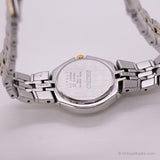Antiguo Seiko 7N82-0AT0 R1 WRISTWatch para ella | Dos tonos elegante reloj