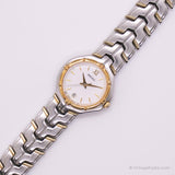Vintage 90s Seiko V782-6E70 R1 Uhr | Elegante zweifarbige Gelegenheit Uhr