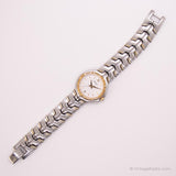 Vintage 90 Seiko V782-6E70 R1 montre | Élégante occasion bicolore montre