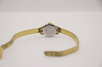 صنعت سويسريين ديسوتوس 17 جواهر Incabloc ساعة الذهب للنساء السبعينيات