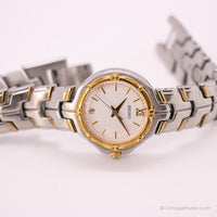 Vintage 90s Seiko V782-6E70 R1 reloj | Elegante ocasión de dos tonos reloj