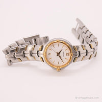 Vintage 90s Seiko V782-6E70 R1 Watch | Elegant Two-tone Occasion Watch