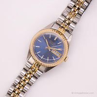 Vintage Pulsar Blue Dial Wristwatch | Elegant Watch for Ladies