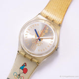 Ancien Swatch GZ150 Atlanta 1996 Équipe olympique française montre
