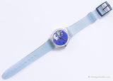 Swatch GK206 Vive La Paix par Corneille montre | 1995 Bleu Swatch Gant
