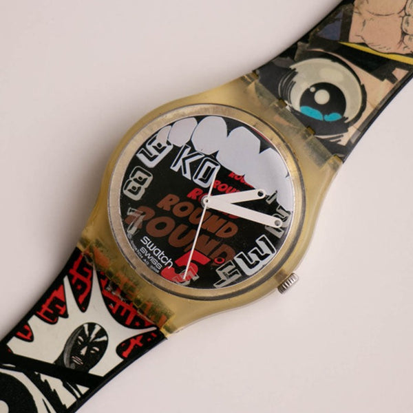 2008 Swatch GE226 Ahhh! reloj | Cómic vintage inspirado Swatch