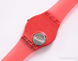 Jahrgang Swatch Gr162 Red Pass Uhr | Klassiker rot Swatch Gent Originale