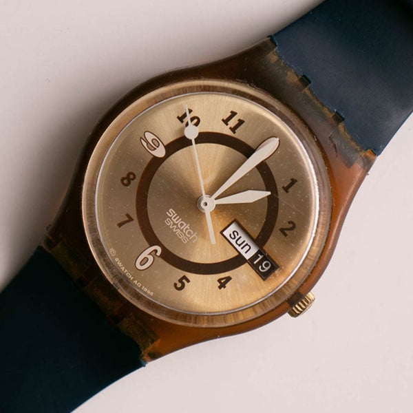 1996 Swatch GF700 Moreno reloj | Vintage de los 90 raros Swatch Caballero reloj