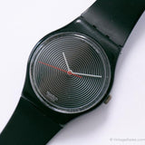 1986 Swatch GB109 Soto montre | Rare Vintage 80S noir Swatch montre Gant
