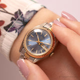 Ancien Pulsar Wristwatch Blue Dial | Élégant montre Pour dames