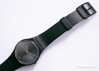 1986 Swatch GB109 Soto reloj | Black raro de los 80 vintage Swatch reloj Caballero