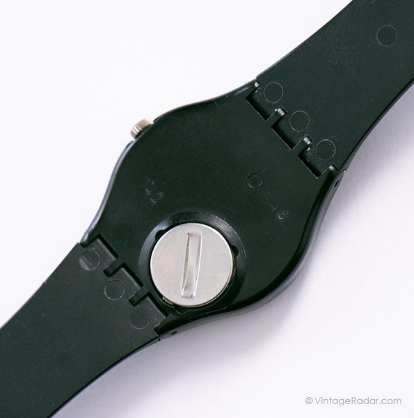 Swatch GB109 SOTO Watch | RARE Vintage 80s Black Swatch Watch Gent ...