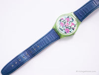 1992 Swatch GG115 Mazzolino Uhr | Blumenblatt Swatch Uhr Jahrgang