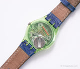 1992 Swatch GG115 Mazzolino Uhr | Blumenblatt Swatch Uhr Jahrgang
