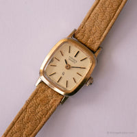 Vintage Tiny Citizen Watch for Ladies | Rectangular Gold-tone Watch