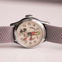 Antiguo Bradley Hecho en Suiza Mickey Mouse reloj 23 movimiento mecánico