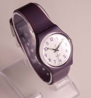 PURPLE-AND-WHITE GV122 Swatch Watch Vintage | Swiss Quartz Watch