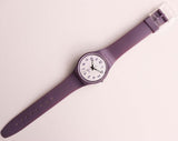 PURPLE-AND-WHITE GV122 Swatch Watch Vintage | Swiss Quartz Watch