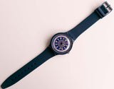 1993 Vintage SDN104 Rowing Scuba swatch | Bleu marine swatch montre