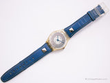 1994 Swatch GK178 Ciel Watch | Dial di tono d'argento degli anni '90 Swatch Gentiluomo