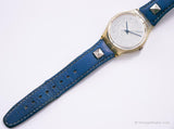 1994 Swatch GK178 Ciel Uhr | Vintage 1990er Silberton-Zifferblatt Swatch Mann
