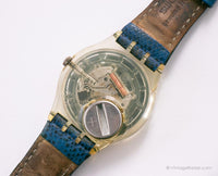 1994 Swatch GK178 Ciel montre | Cadran en argent vintage des années 1990 Swatch Gant