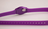 Swatch Süßer lila lv115 Uhr | Violett Swatch Lady Doppelgurt