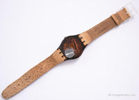 1990 Swatch GX114 Country Side Watch | لهجة الفضة Swatch المعايير
