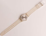 Swatch Lk294g encaje de cristal reloj | Dama blanca vintage Swatch reloj