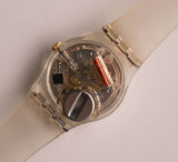Swatch LK294G Crystal Lace Watch | سيدة بيضاء خمر Swatch راقب