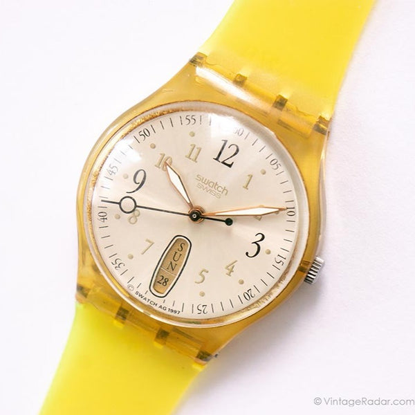 نادر 1998 Swatch GK722 Eredita Watch | تاريخ اليوم Swatch مشاهدة خمر