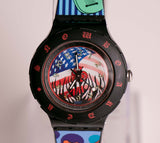 Vintage 1997 PALMER SHB100 Swatch Watch | 90s Swiss Scuba Swatch