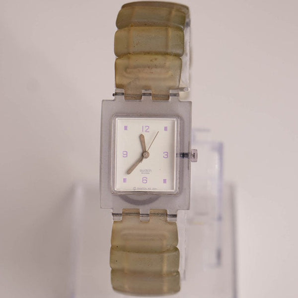 2001 خمر Swatch subp101 ساعة حلاوة مع شريط مرن