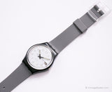 1991 Swatch GB413 Fixierung Uhr | Vintage Black Date Swatch Uhr Mann
