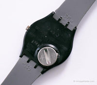 1991 Swatch GB413 FIJA reloj | Fecha negra vintage Swatch reloj Caballero