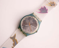 2003 gris minimaliste Swatch montre | Ancien Swatch Originaux gent montre