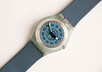 1999 Swatch Skn104 bluejacket montre | Vintage 90s bleu Swatch Gant