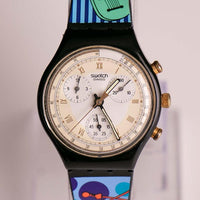 SCB111 ALLOGGIO Swatch Chronograph Orologio / 1993 Annata Swatch Guarda