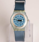 1999 Swatch Orologio blu skn104 | Vintage degli anni '90 blu Swatch Gentiluomo