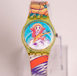 Vintage 1991 Yuri GG118 Swatch reloj | Década de 1990 Swatch reloj Recopilación