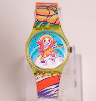 Vintage 1991 Yuri GG118 Swatch Uhr | 1990er Jahre Swatch Uhr Sammlung