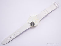 2009 Swatch Gw151o juste blanc doux montre | Classique blanc Swatch Gant