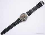 1988 Swatch GX701 Tigermotte Uhr | Seltener 80er -Tage -Datum Swatch Mann