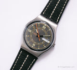 1988 Swatch GX701 Tiger Moth reloj | Fecha rara del día de los 80 Swatch Caballero