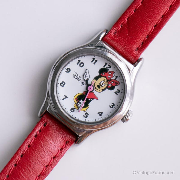 Antiguo Minnie Mouse Señoras reloj por Seiko | Pequeño tono plateado Disney reloj