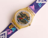Raro 1985 Jelly Fish GK100 Swatch reloj | Vintage de los 80 Swatch reloj